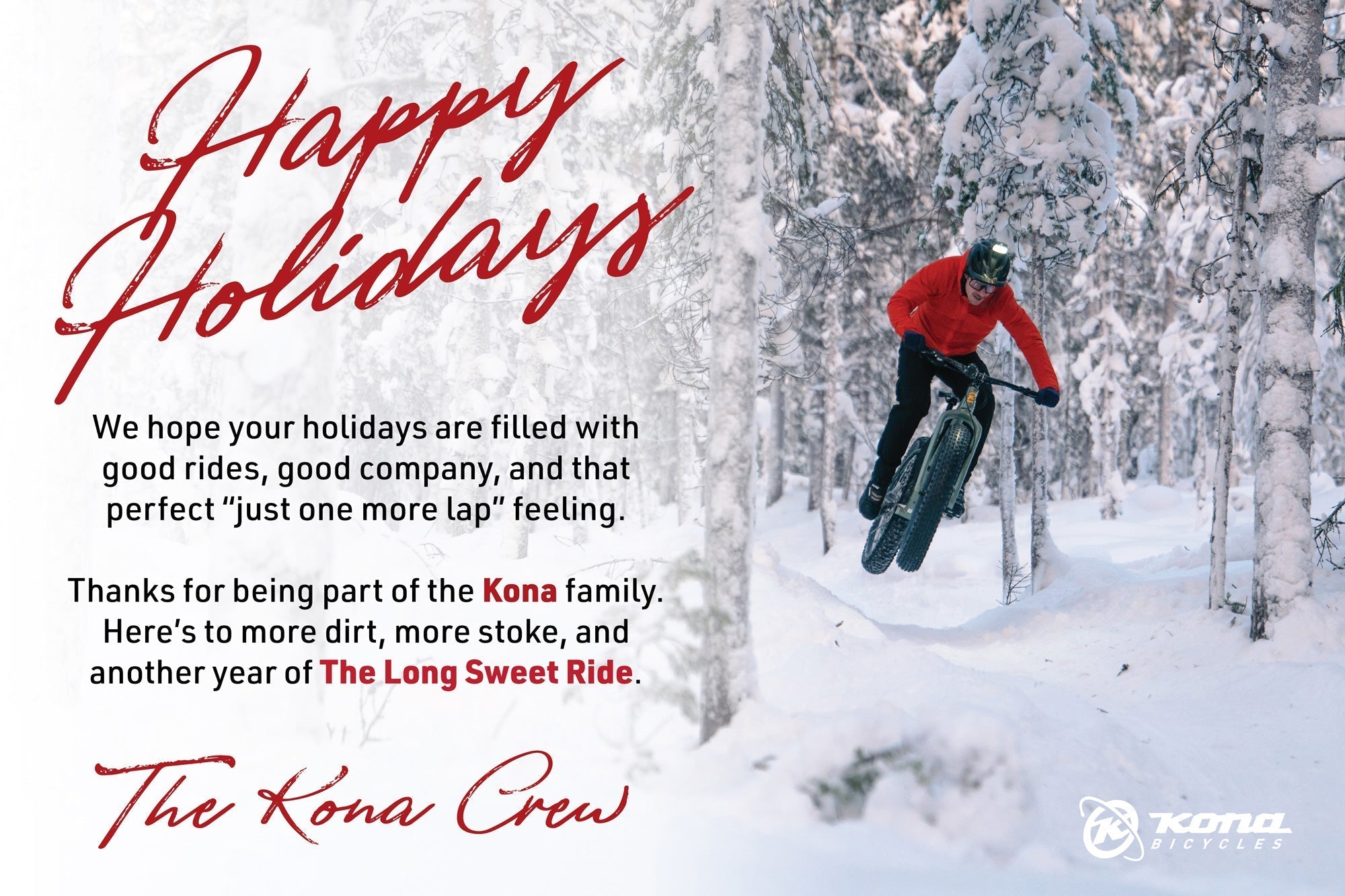 Happy Holidays from the Kona Crew